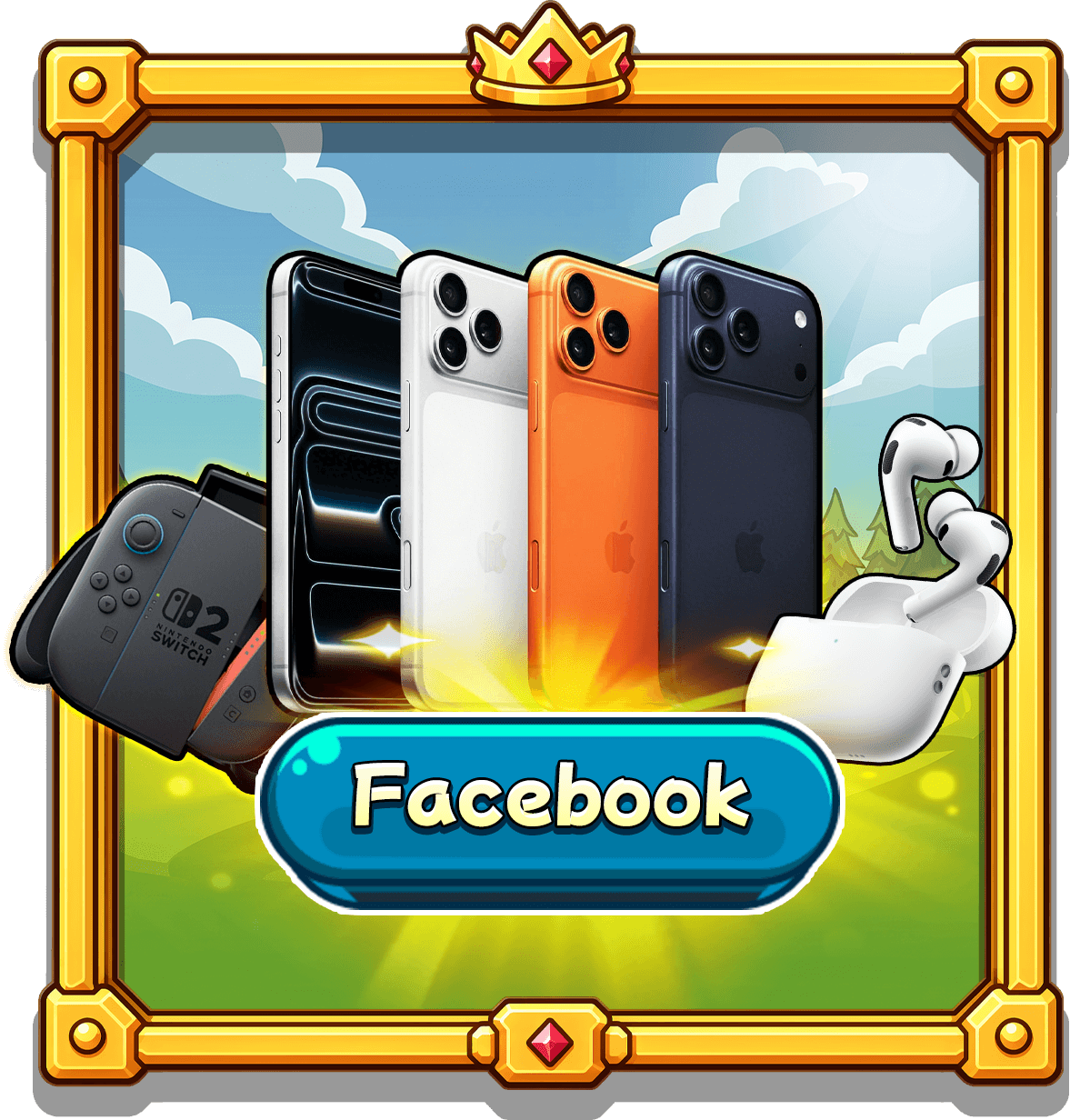 前往 Facebook 参与 Switch 2、iPhone 17 Pro、AirPods 4 限时抽奖